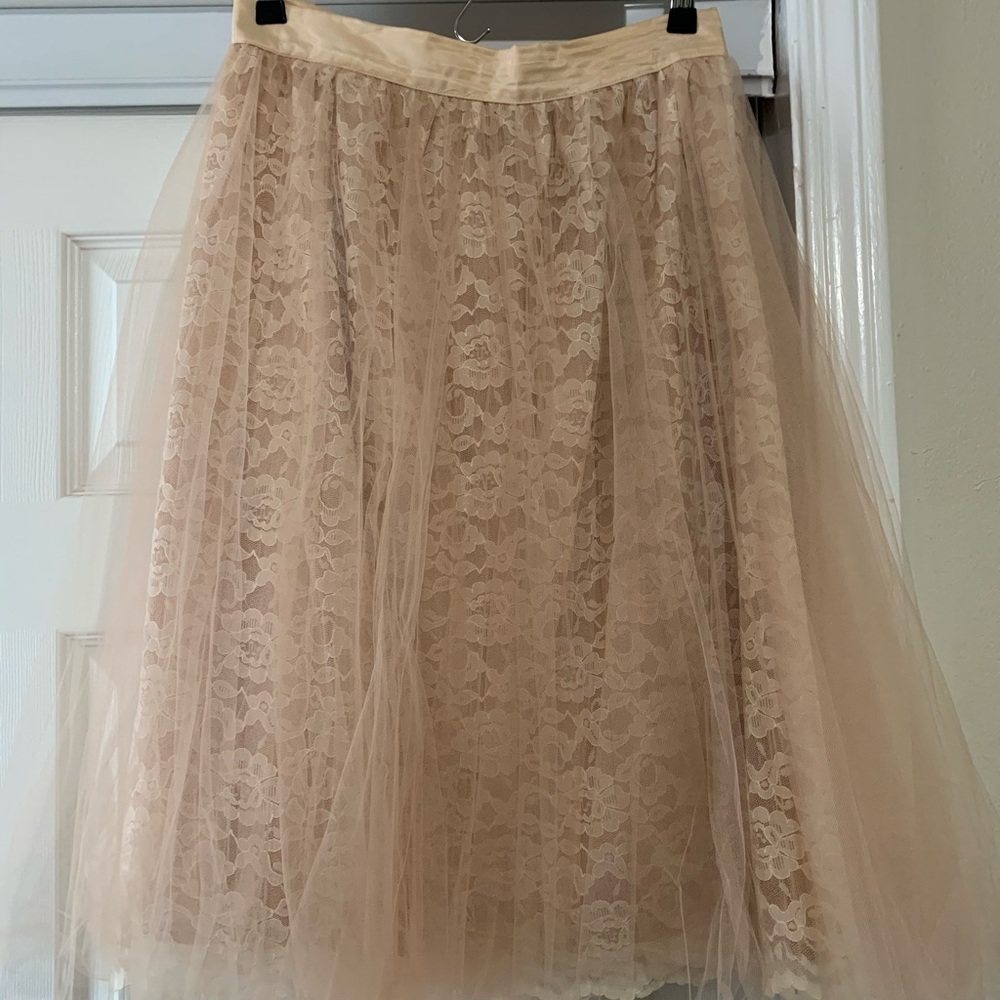 Pale Peach Tulle skirt